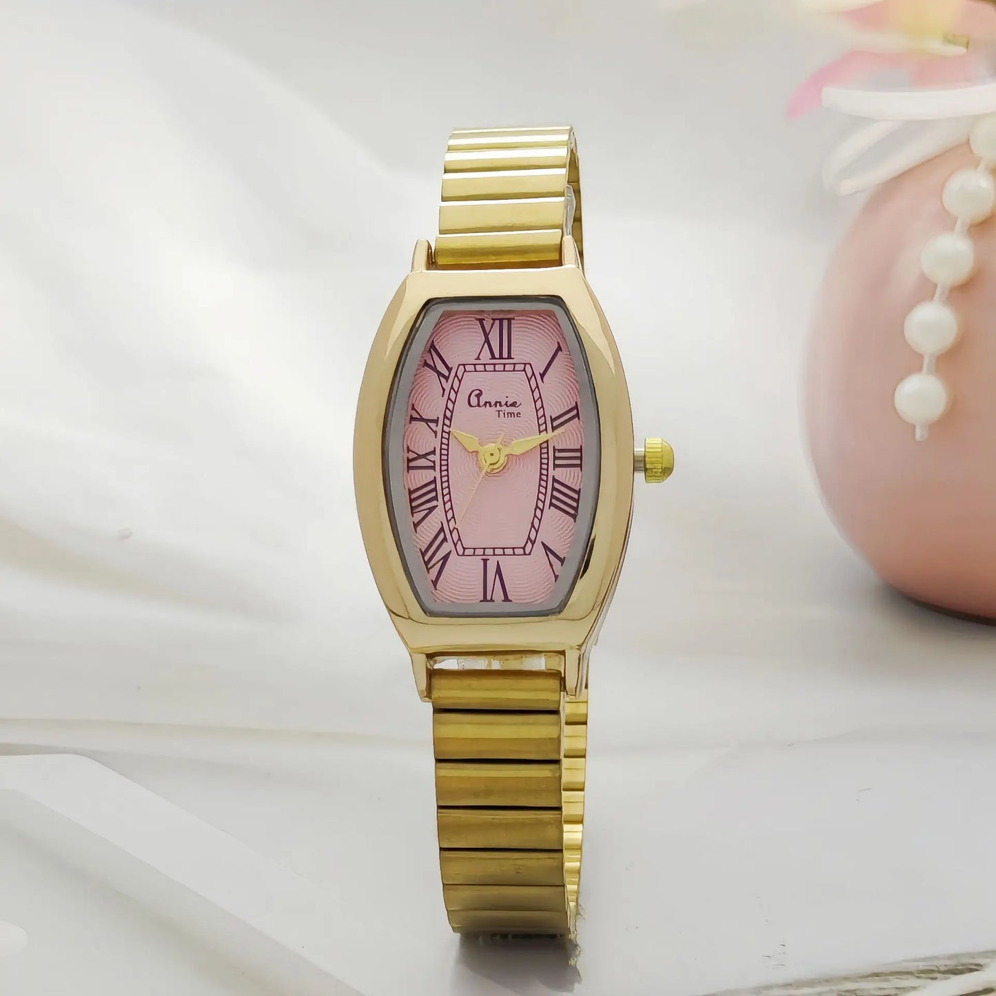 Fashion Barrel Shaped Women's Quartz Watch Classic Steel Strap Women's Quartz Wristwatch Relógio Feminino Reloj De Mujer