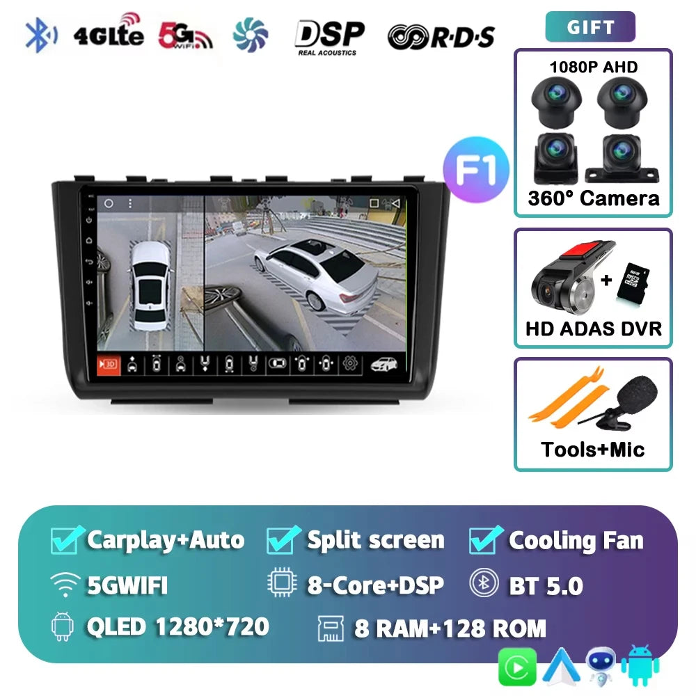 For Hyundai Creta 2 IX25 2021 2K 12+256 QLED Android 15 CarPlay Car Radio Multimedia Video Player GPS stereo Head Unit 4G WIFI