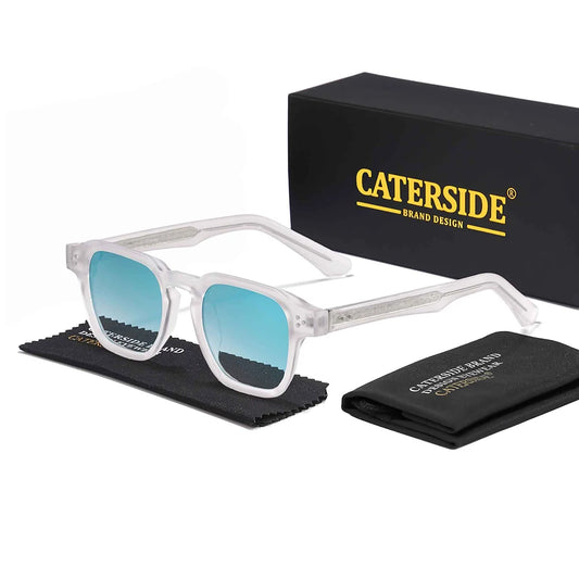 CATERSIDE New Retro Men's Sunglasses High-Quality Square Frame Sun Glasses Women's Outdoor Travel Business Festival Gift Glasses