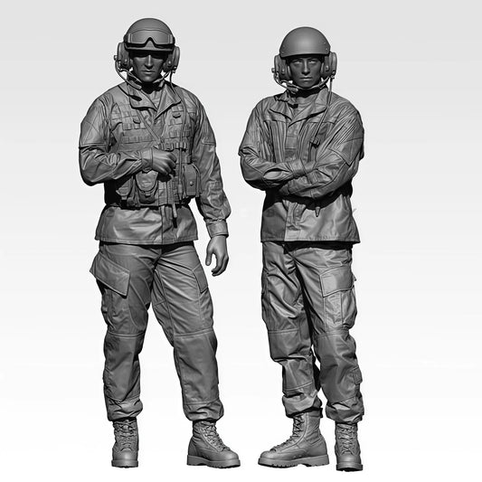 1/35 Casting Resin Model Assembly Kit, GK, Modern American Pilot Model, Unpainted