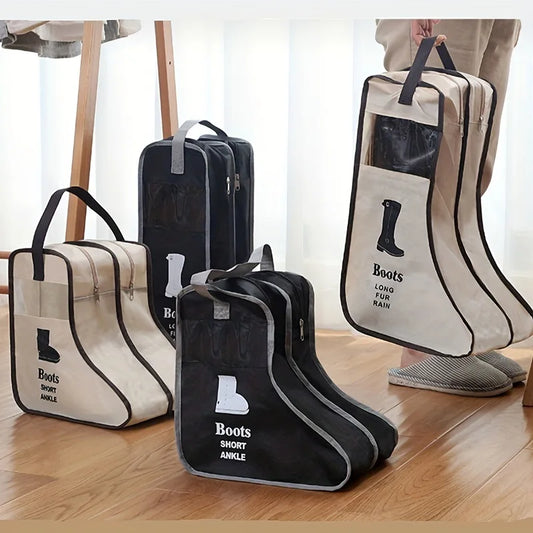 1pc Multi-Functional Boot Storage Bags with Handles, Shoe Protector Bags Suitable for Long and Short Boots - Lightweight Design