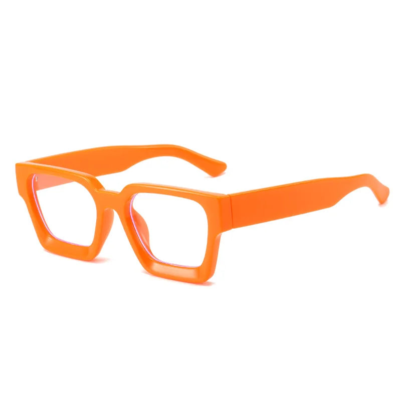 JNPCXI Vintage Glasses Frame Men Women Square Computer Frame Eyewear Blocking Glasses Optical Spectacle Eyeglass