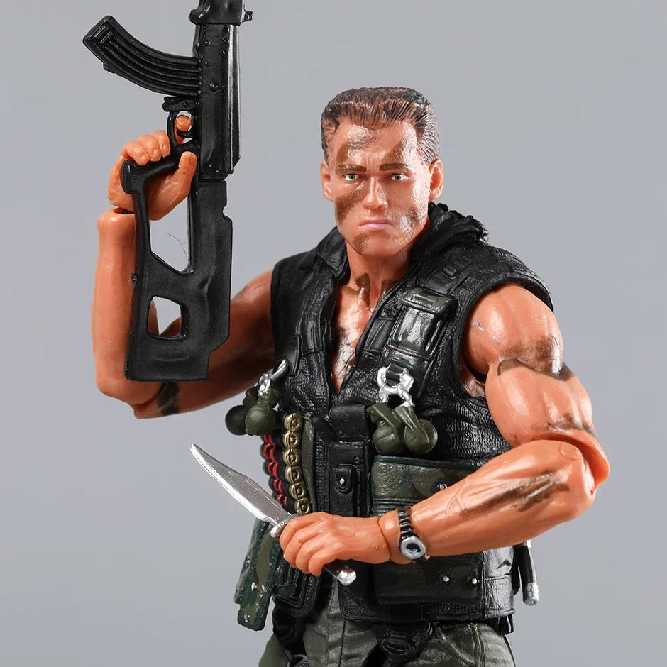 NECA Schwarzenegger Commando Action Figure Model Toys Creative Action Collection