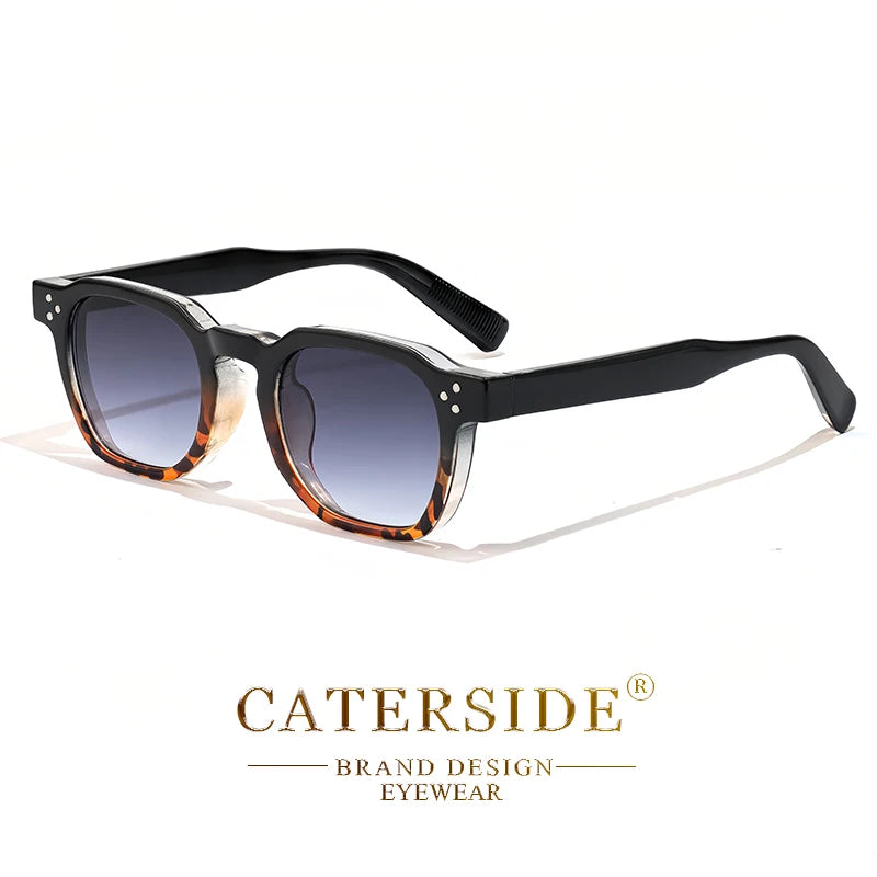 CATERSIDE Retro Square Sunglasses Men Punk Fashion Brand Sun Glasses for Women Travel Party UV400 Summer Style Lunette De Soleil