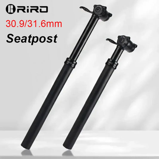RIRO MTB Road Bike Seatpost 30.9/31.6mm Bicycle Seat Post 140mm Travel Shock Absorber Bike Seat Tube Cycling Accessories