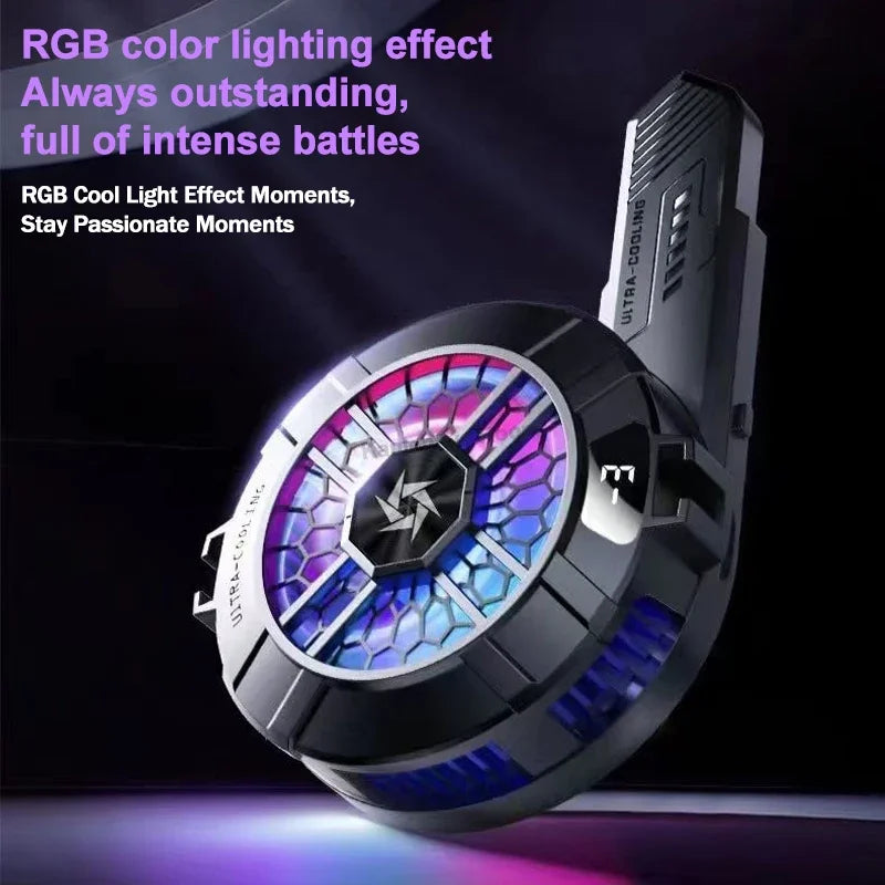 SL33 Phone Cooling Fan Magnetic/ Back-clip 2 in 1 Cool Heat Sink IOS Android