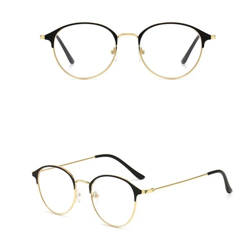 Ladies' Ultra Light Anti Blue Light Glasses Simple Square Frame Metal Hinge Design, Suitable for Digital Screens and Casual Wear