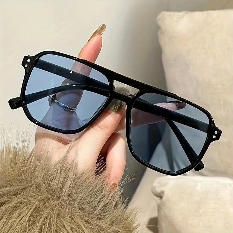 Rectangular Women's Fashion Glasses Perfect for Everyday Wear and Travel  PC Lens Anti-Reflective and Lightweight