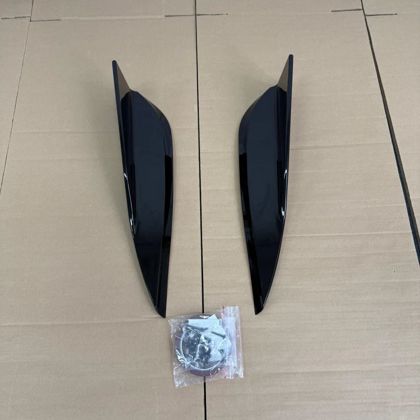 For Tesla ModelY Juniper 2025 2026+ Car Spoiler Side Bumper Side Skirt Splitters Diffuser Body Kits Protection Trims Gloss Black