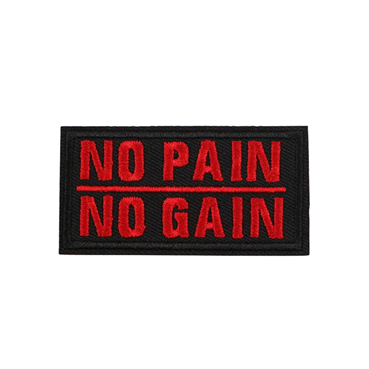 NO PAIN Iron On Patch Clothes Patch For Clothing Quote Embroidered Patch Garment Apparel Accessories Sewing Stickers