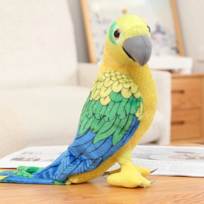 50/70cm Cute Lifelike Parrot Plush Stuffed Animal Toy Soft Kawaii Simulation Bird Dolls for Children Girls Baby Birthday Gift