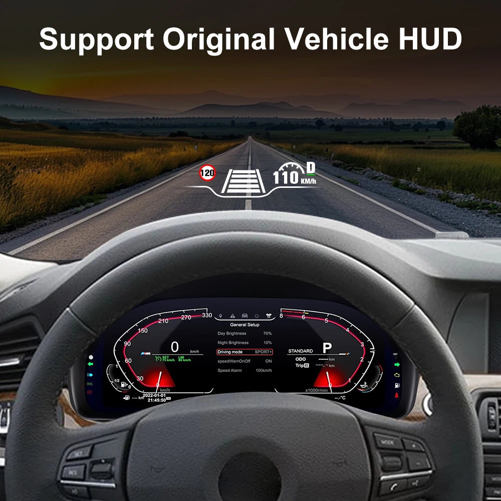 Cluster Digital Dashboard For BMW 5/6/7 Series X3/X4/X5/X6 F01 F07 F10 F15 F16 F18 F25 F26 Speedometer Dashboard