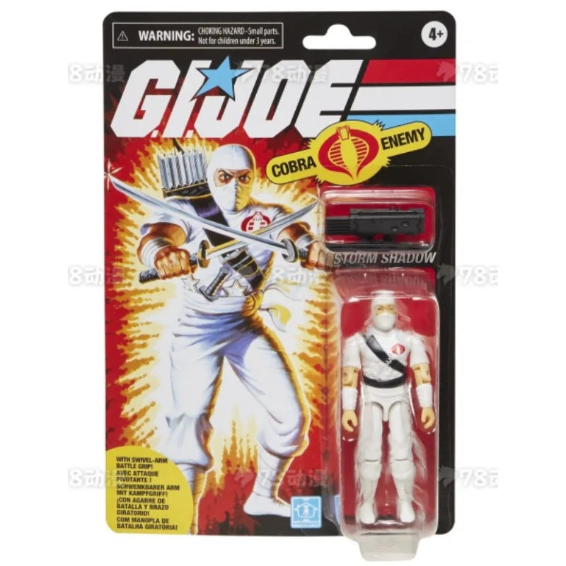 Original Hasbro G.I. Joe Classified Series Retro Collection Snake Eyes & Storm Shadow Anime Figures Toys Models Collection
