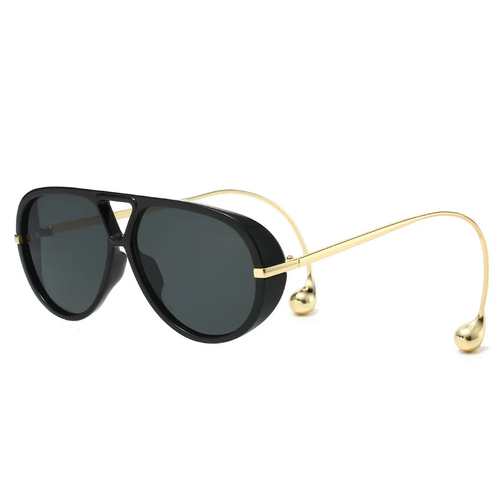 JNPCXI Oversize Unique Pilot Sunglasses Fashion Punk Sun Glasses Shades UV400