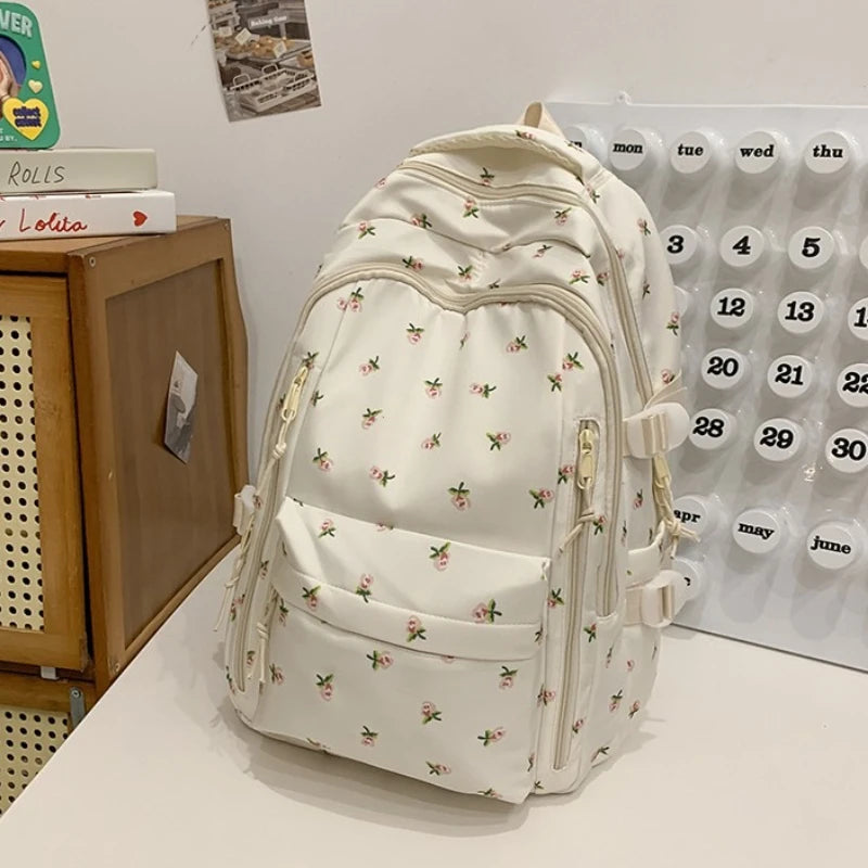 Cute Backpack Girls Fashion School Bag Large Capacity Student Schoolbag For Teenage Portable Travel Storage Bag for Kids Bookbag