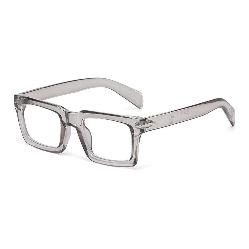 JNPCXI New Square Sunglasses Women Retro Rivets Shades UV400 Clear Lens Frame Sun Glasses