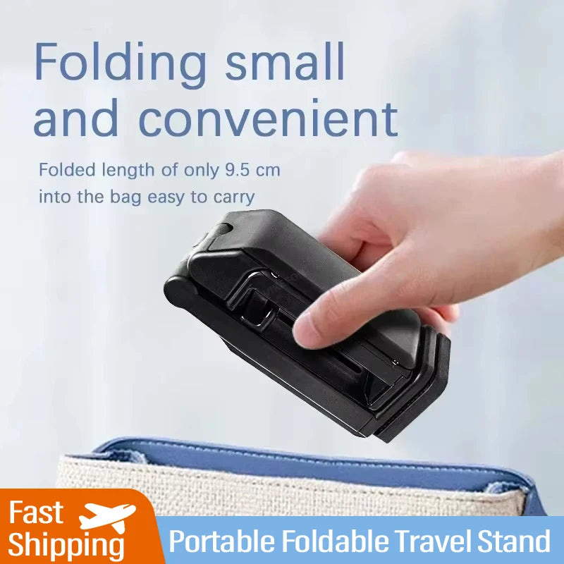 Airplane Phone Holder Portable Travel Stand Desk Flight Foldable Adjustable Rotatable Selfie Holding Train Seat Stand Support