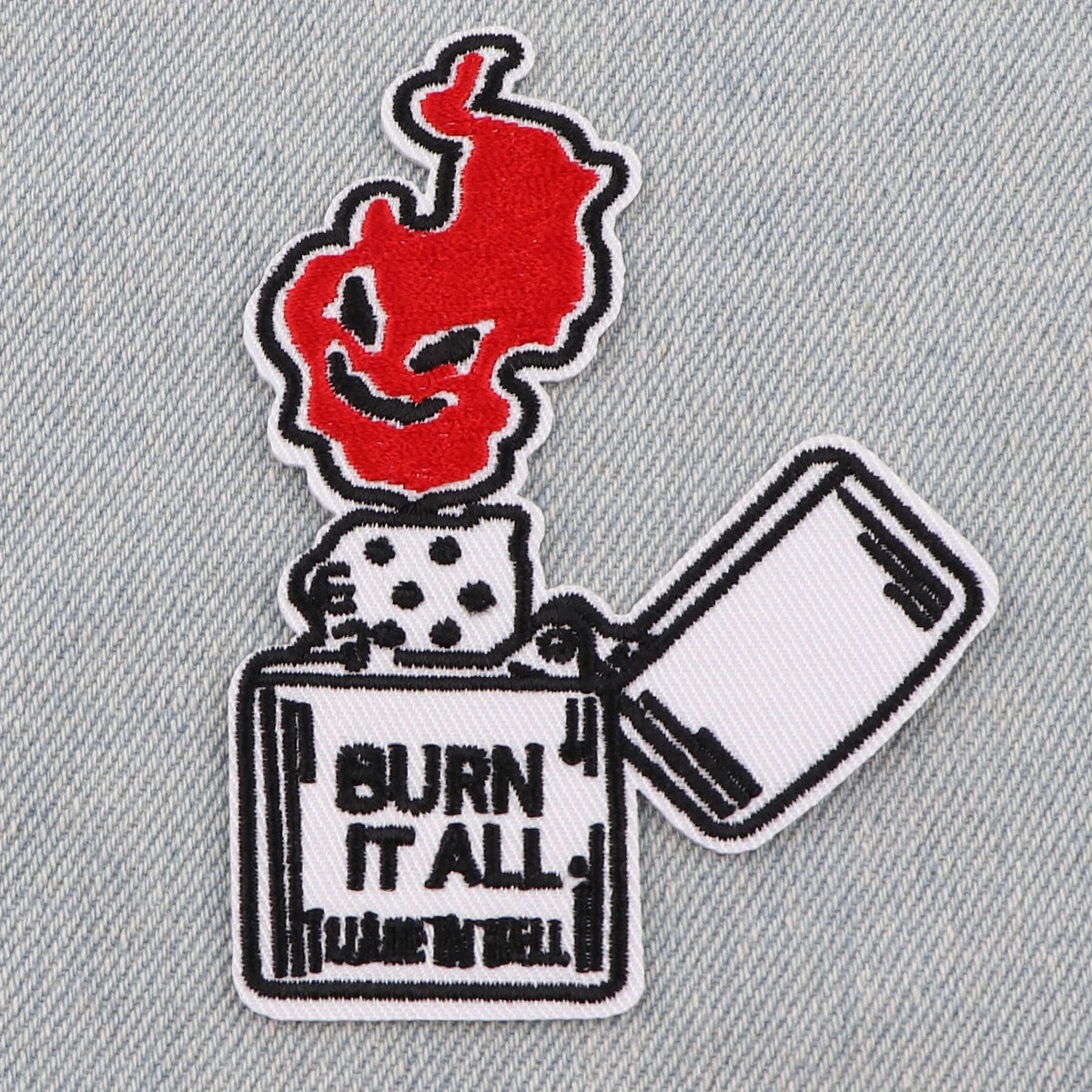 EW PEOPLE Patch Letters Embroidery Patch Iron On Patches For Clothing Thermoadhesive Patches On Clothes DIY Sew Badges