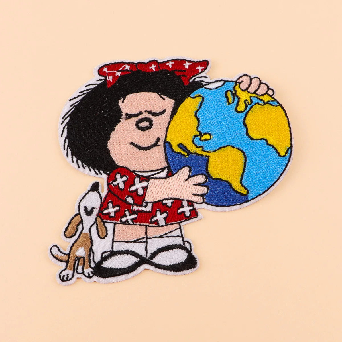 Cute Girl Iron On Patch Clothes Patch For Clothing Cartoon Embroidered Patch Garment Apparel Accessories Sewing Stickers