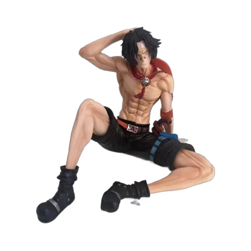 12cm 5-inch One Piece Ace Anim Tired Ace Action Figure PVC Hassaikai Statue