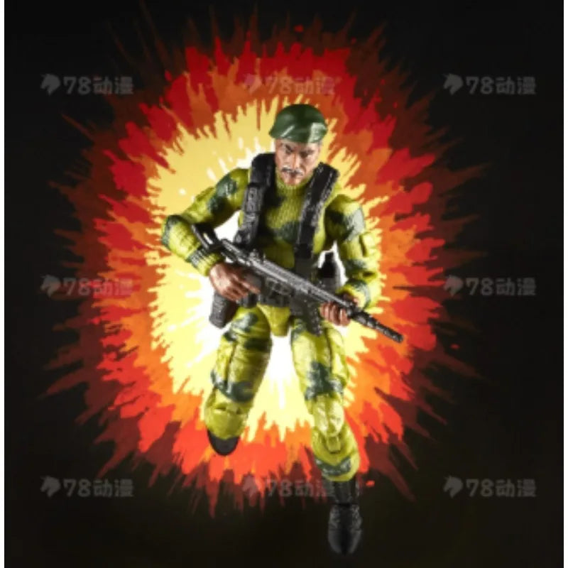 Original Hasbro G.I. Joe Classified Series Retro Collection Lonzo “Stalker” Wilkinson Anime Figures Toys Models Collection
