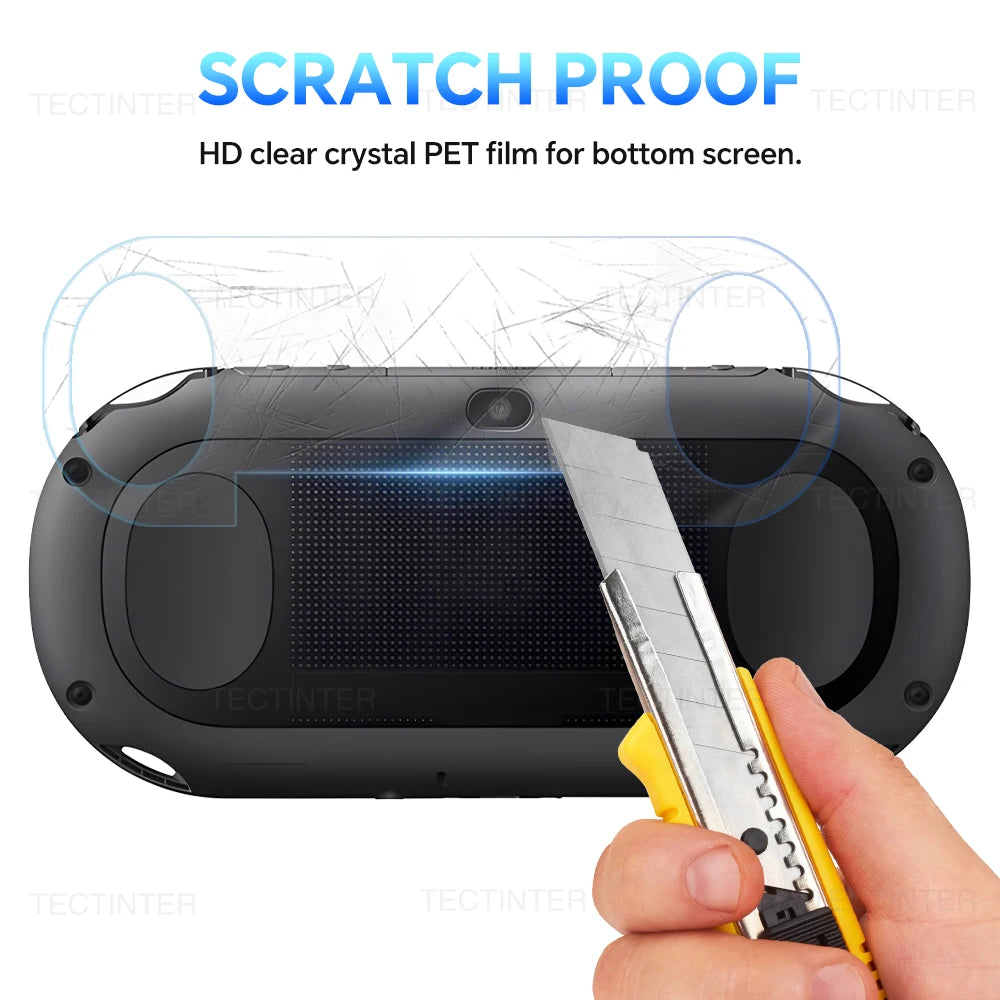 Screen Protector Sony PS Vita 1000/2000, Front Tempered Glass + Back Clear Film