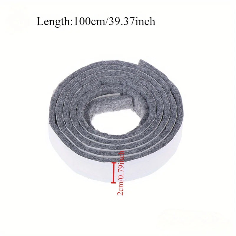 100cm/Roll Self-Adhesive Felt Furniture Leg Pad Anti-Slip Mat Floor Protector Wear-Resisting Table Chair Legs Sticky Back Bumper