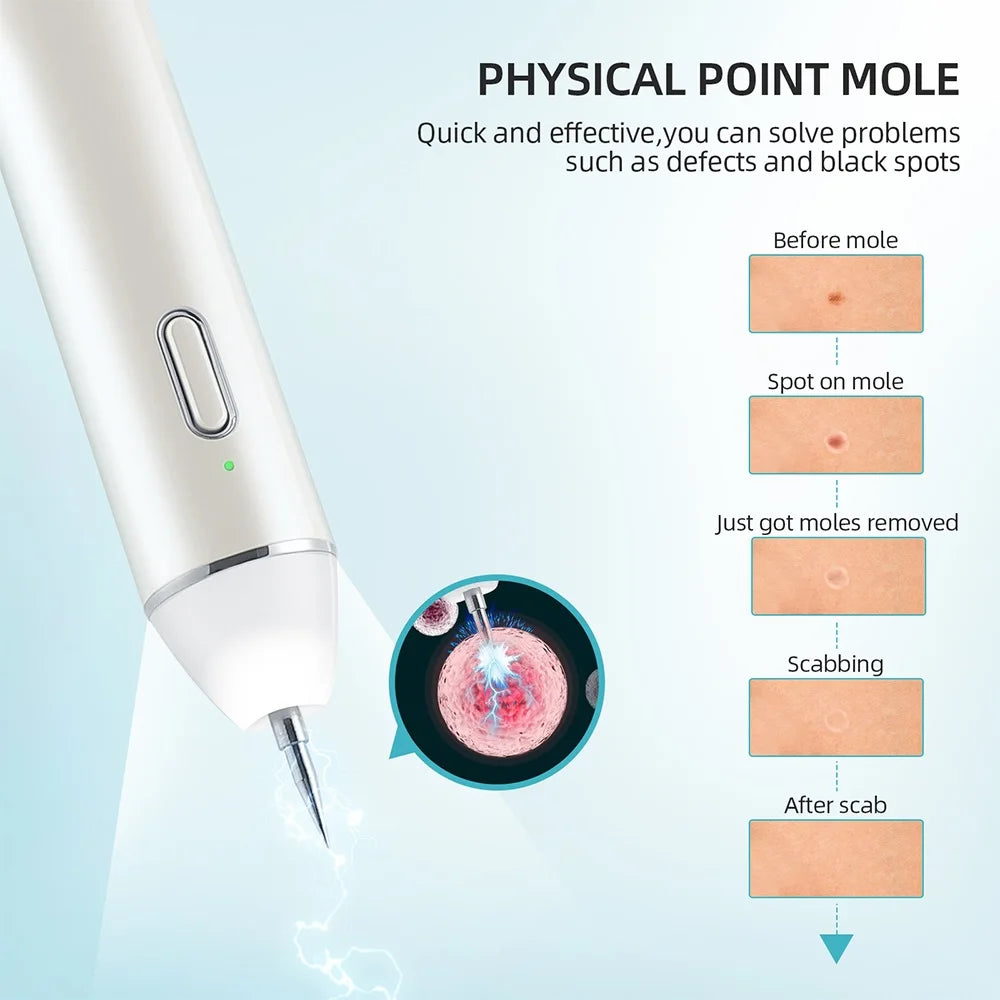10 Level Laser Plasma Pen With Spotlight Skin Mole Remover Skin Dark Spot Freckle Warts Tag Tattoo Removal Laser Pen Skin Care