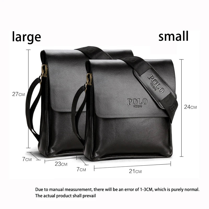 The Leisure Business Single Shoulder Bag Polo Vertical  Man Trend Inclined Shoulder Bag Сумка Мужская На Плечо Crossbody Bag