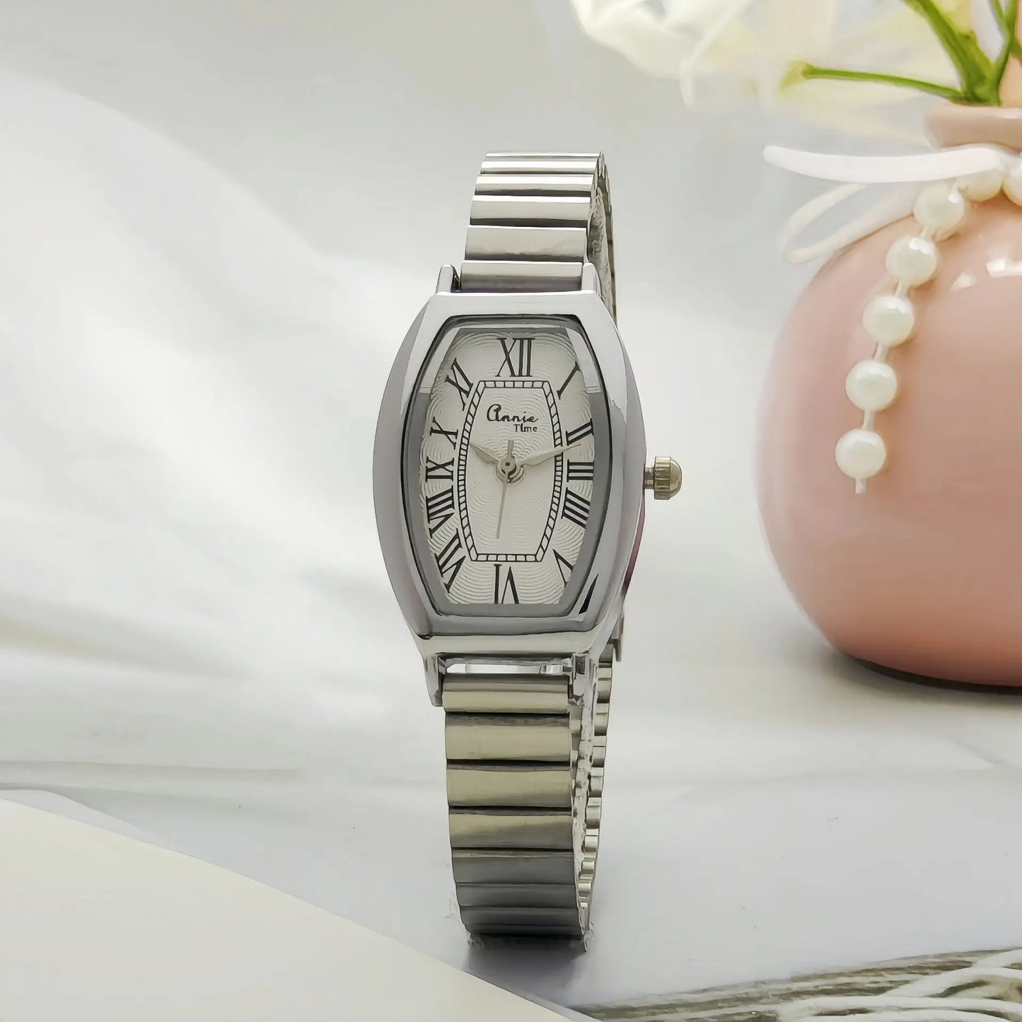 Fashion Barrel Shaped Women's Quartz Watch Classic Steel Strap Women's Quartz Wristwatch Relógio Feminino Reloj De Mujer