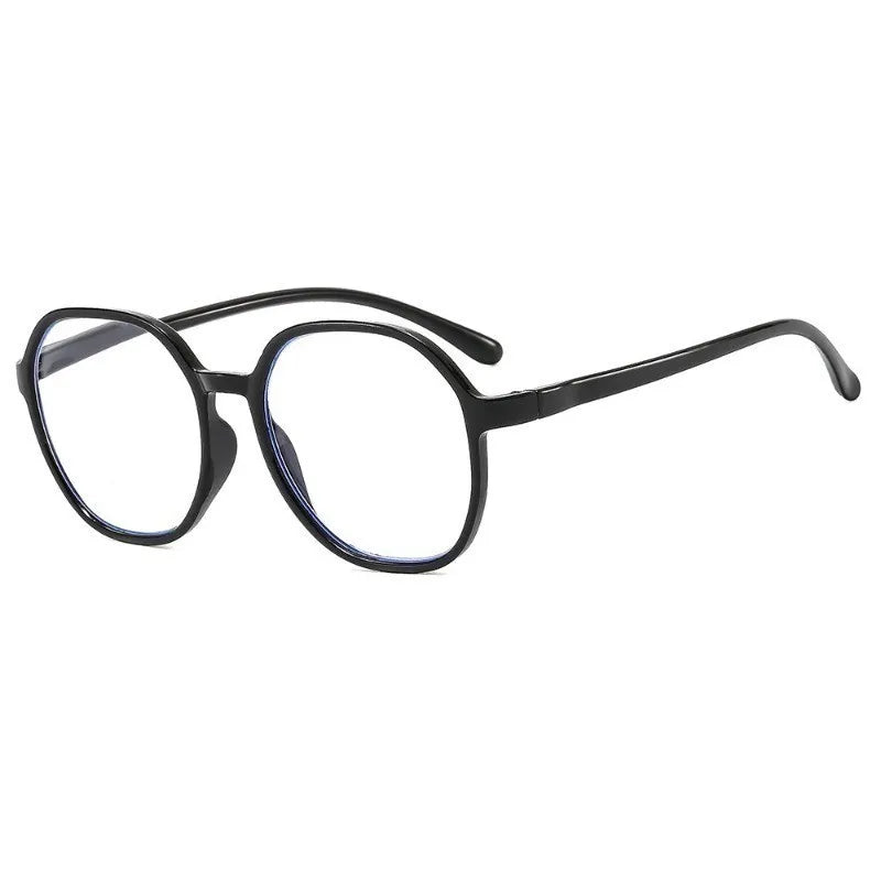 1 Pair of Sleek Anti Aging Reading Glasses Ultra Lightweight Hexagonal Full Frame with Clear AC Lenses for Men  Women