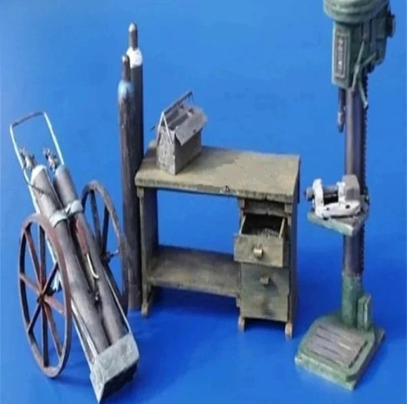 1:35 Resin Model GK Scene Layout Drilling Site Maintenance Scene Assembly Model Unpainted