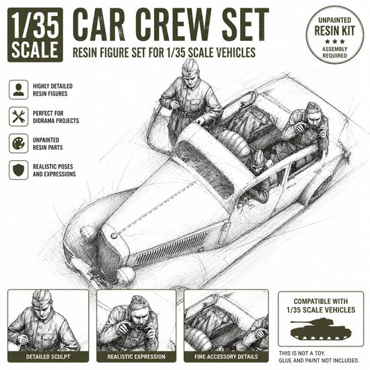 High Quality 1:35 Cast Resin Model Commander Model Assembly Kit Unpainted