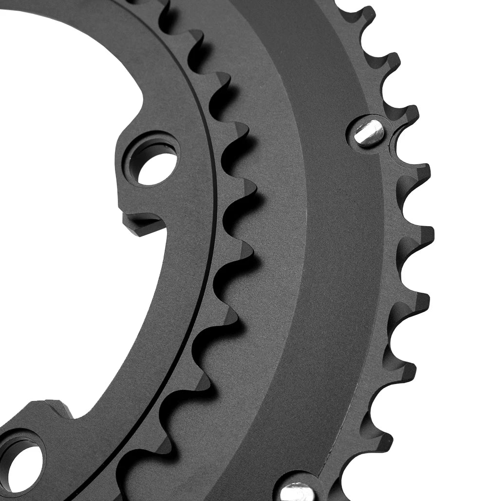 ZRACE UNCHAINED ROAD Chainrings 2x Chainrings Competition Grade Ultra-fine surface treatment Suitable for 105/ULTEGAR/DURA-Acer