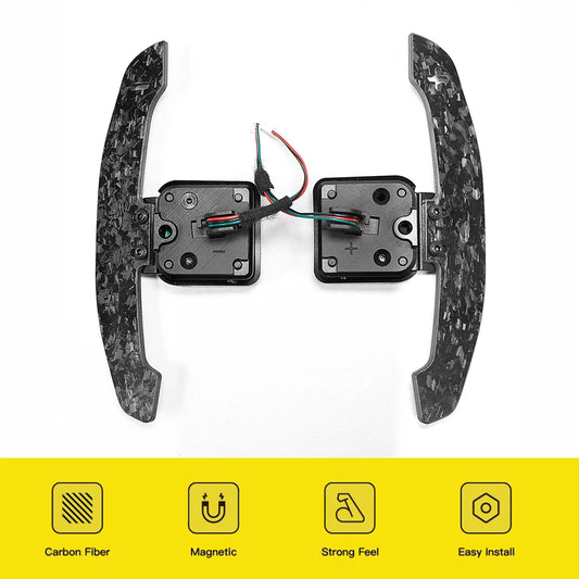 Steering Wheel Shift Paddle For Audi Carbon Fiber Magnetic Shifter For B8 B8.5 B9 C8 A1 A3 A5 A8 Q2 Q3 Q4 Q5 Q7 Q8 Q5 RS3 RS4