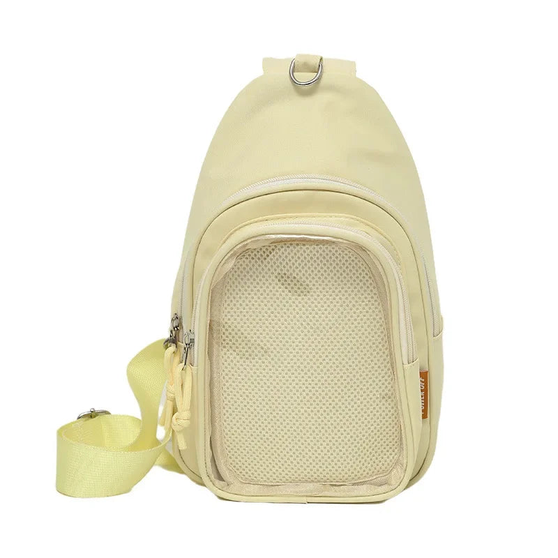 Kawaii Japanese Itabag Girls Soft Nylon Backpack Crossbody Bags 10CM Doll Women With Display Plate Cross Body Sling Pouch 2026