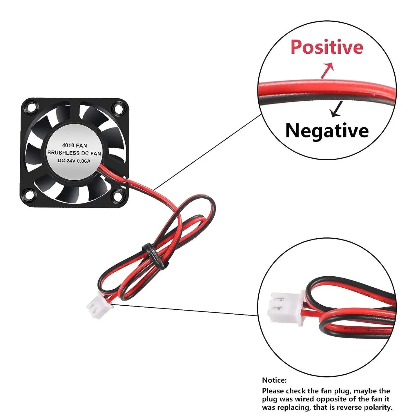 4/8PCS 3D Printer Cooling Fan,4010 Blower 40X40 X 10mm Hydraulic Bearing Brushless DC 12v 24v Cooling Fans for 3D Printer