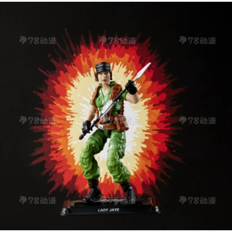 Original Hasbro G.I. Joe Classified Series Retro Collection Lady Jaye Action Toys Figure Models Collection