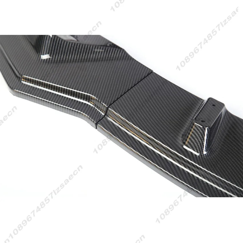 For Tesla Model 3 2017-2020 Front Bumper Lip Splitter Chin Diffuser Body Kit Spoiler Deflector Tuning Accessories Gloss Black