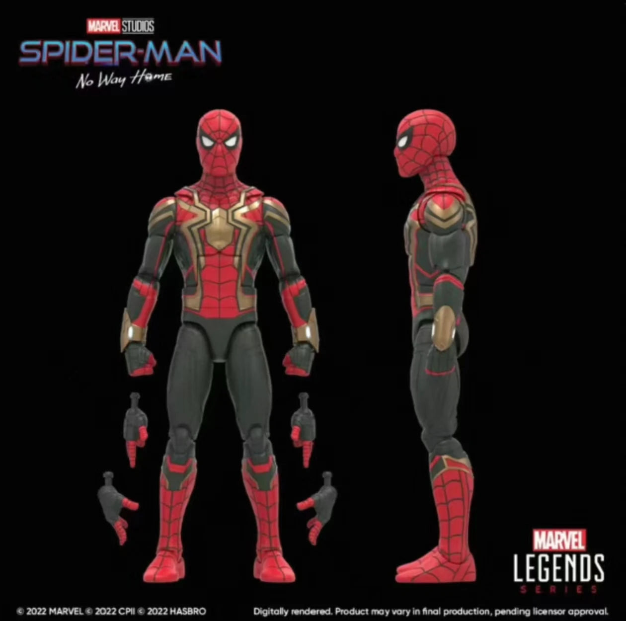 Original Hasbro Marvel Legends Series Spider-Man No Way Home Anime Figure Collection Model Toys