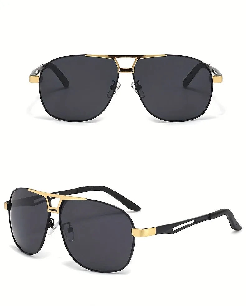 1pc Stylish Men'S Fashion Glasses Durable Metal Frame for Casual Wear Everyday Fashion Glasses Stylish Metallic Accents