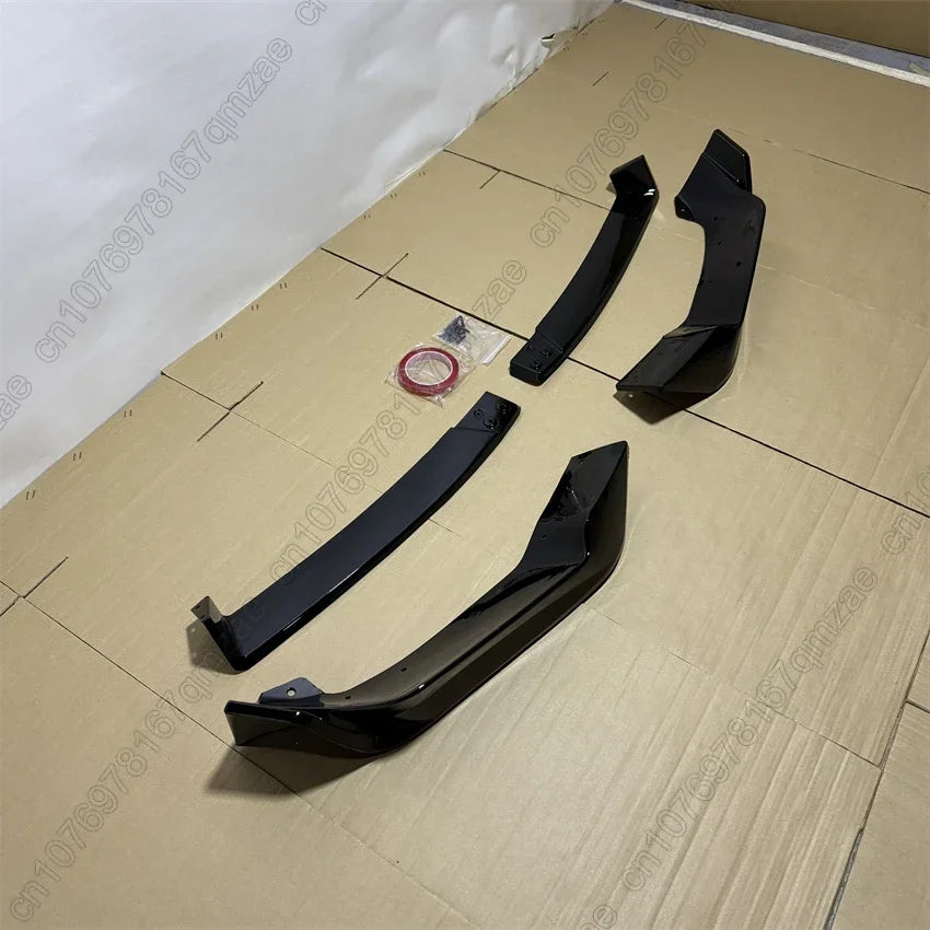 For BMW X5 G05 LCI M Sport 2023-2025 Car Front Bumper Splitter Lip Diffuser Body Kit Spoiler Guard Body Kit Cover Gloss Black