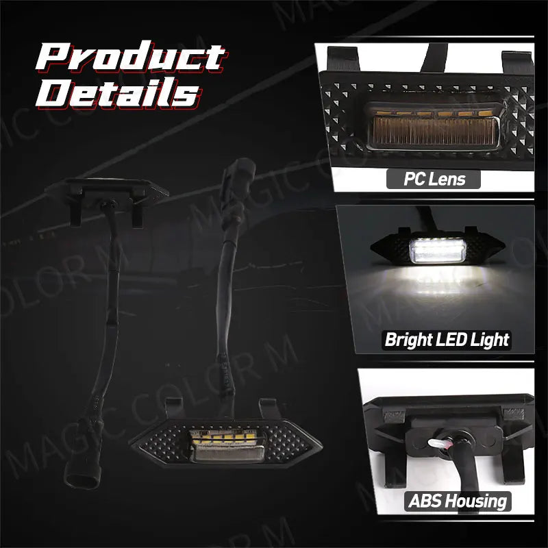 4PCS LED Grille Lights For Toyota RAV4 2019 2020 2021 2022 Front Grid Warning DRL Daytime Running Lamp Daylights Car Accessories