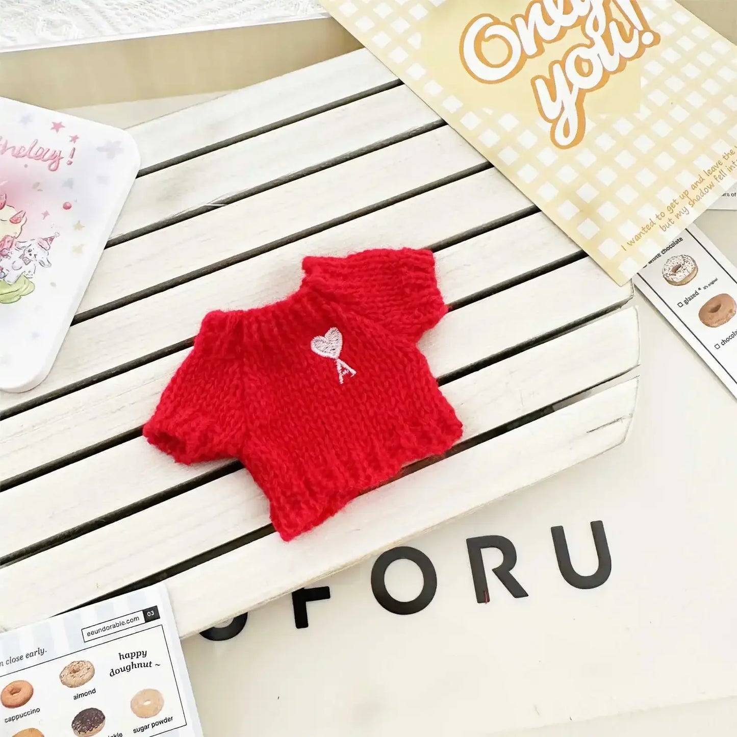 10cm Cute Mini Plush Doll'S Clothes Outfit Accessories For Korea Kpop Exo Labubu Idol Dolls Sweater Hat Clothing DIY Kid Gift