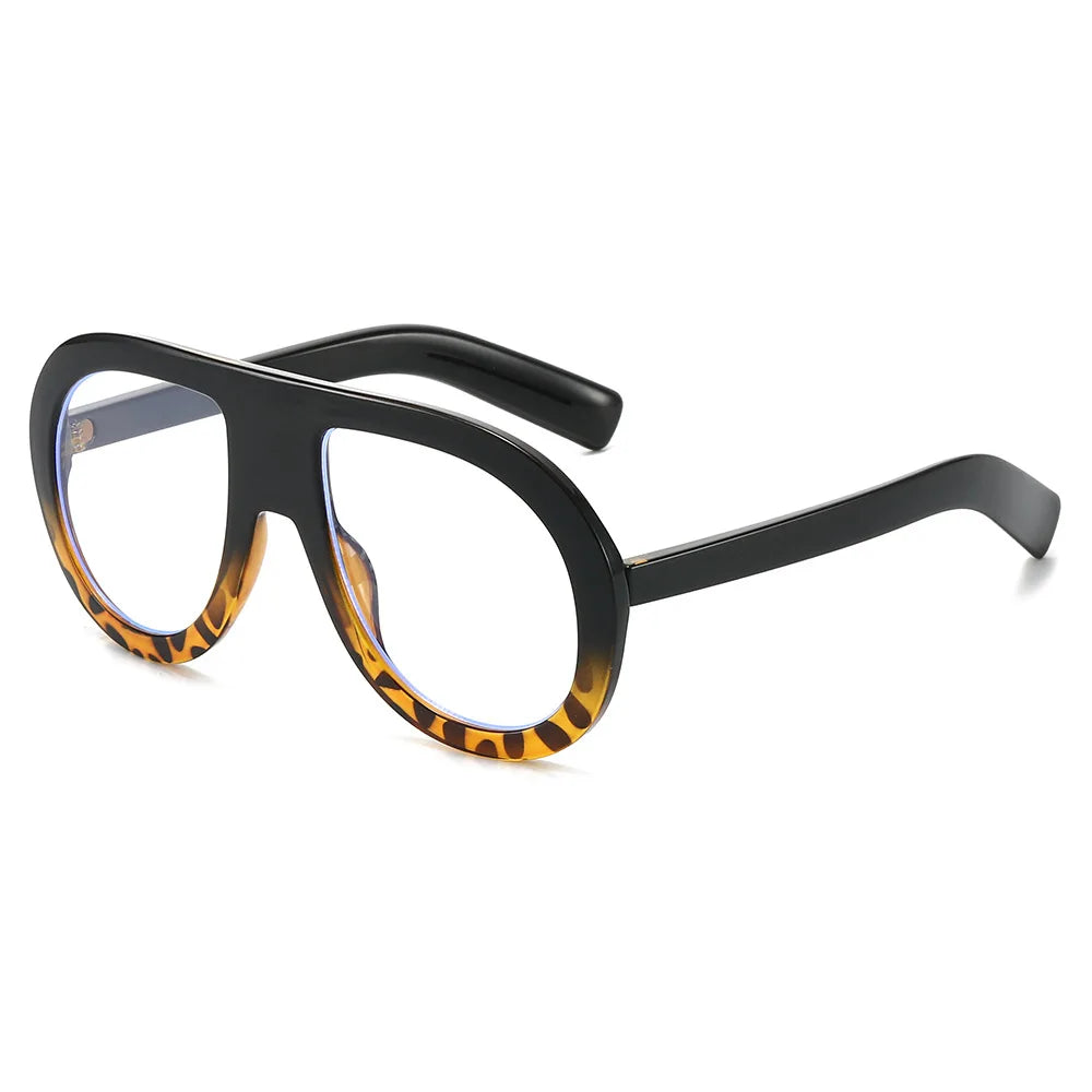 JNPCXI New Fashion Pilot Women Optical Glasses Frame Clear Eyewear Eyeglasses Frame Men Computer Goggles