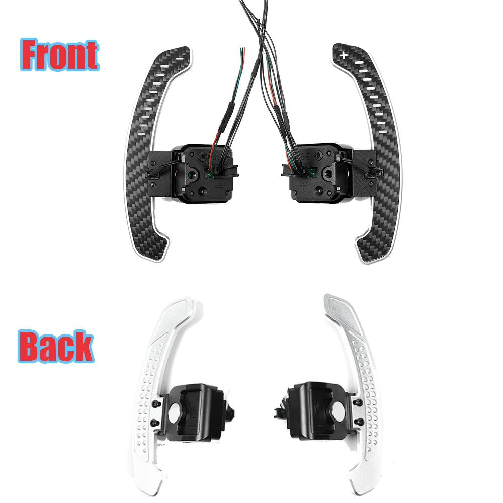 2026 LED Magnetic Carbon Fiber Paddle Shifters Steering Wheel Paddles For For Audi A5 A8 Q2 Q3 Q4 Q5 Q7 Q8 S1 S2 S3 S4 S5 SQ5 RS