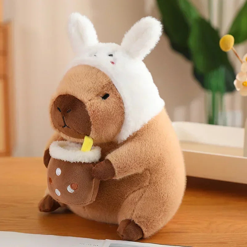 Kawaii Anime Capybara Bread Plush Toy Creative Stuffed Animals Capybara Toast Doll Girl Birthday Toys Girlfriend Cute Gift