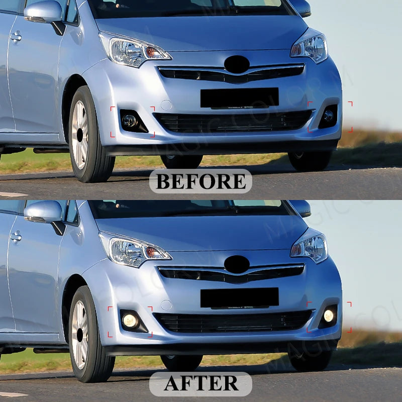 For Toyota Ractis 2010 2011 2012 2013 2014 Led Fog Lamp Angel Eyes DRL Daytime Running Light Yellow White Blue Red Waterproof