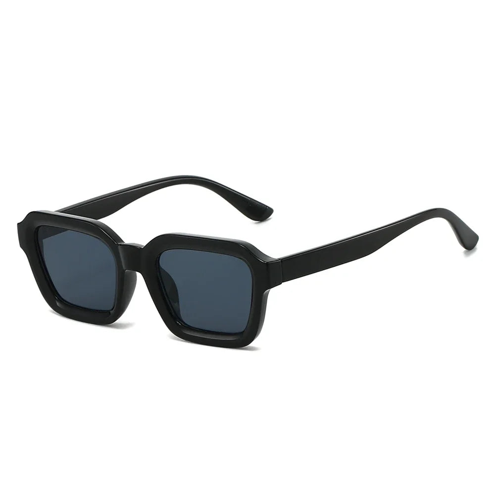 JNPCXI New Men Vintage Rectangle Frame Sunglasses Fashion Retro Sun Glasses Luxury Brand Design UV400 Shades Eyewear Women