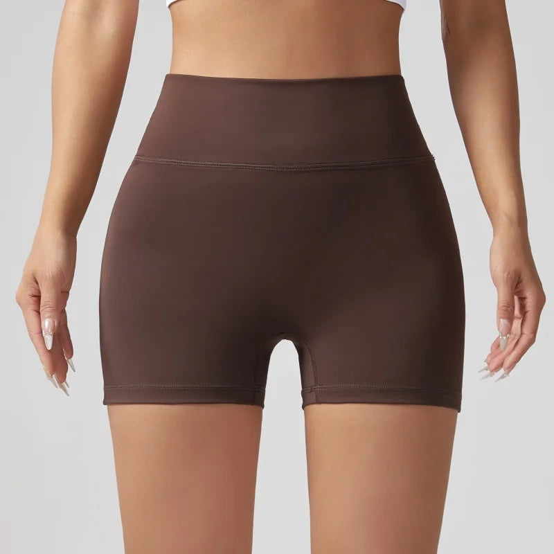 Shorts Wrinkled Tight Hip Tooling Pocket Solid Elastic Waist Yogurt Pant Legging Sets Workout Leggings for Women